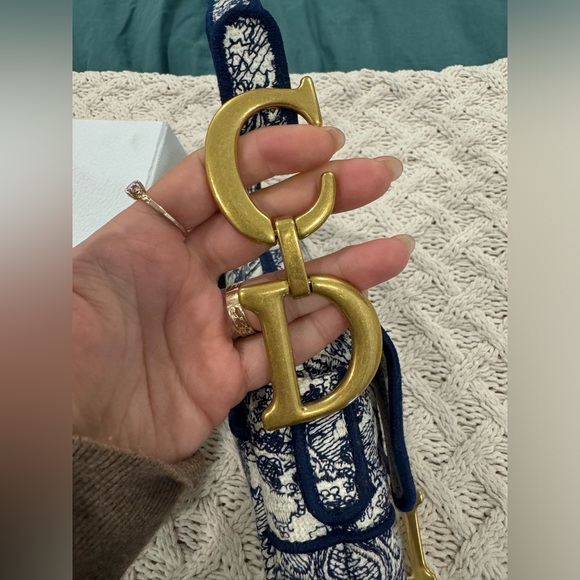 SOLD Dior Saddle bag toile de jouy - Picture 4 of 8